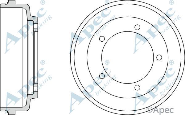 APEC BRAKING Тормозной барабан DRM9712